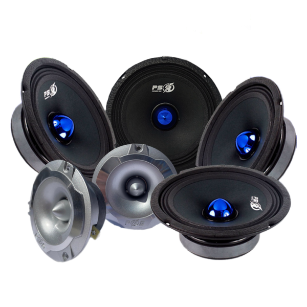 COMBO 4 MEDIOS SLIM 6.5" 2 TWEETER 1"